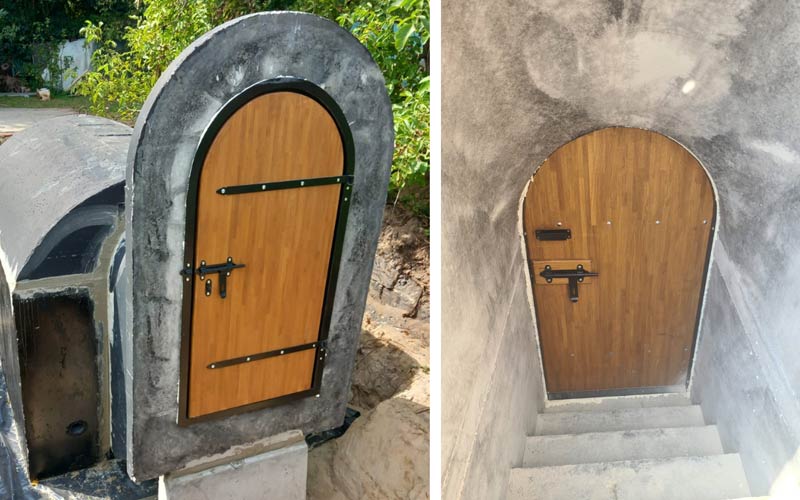 Piwniczka ogrodowa idealna do przechowywania wina domowej roboty